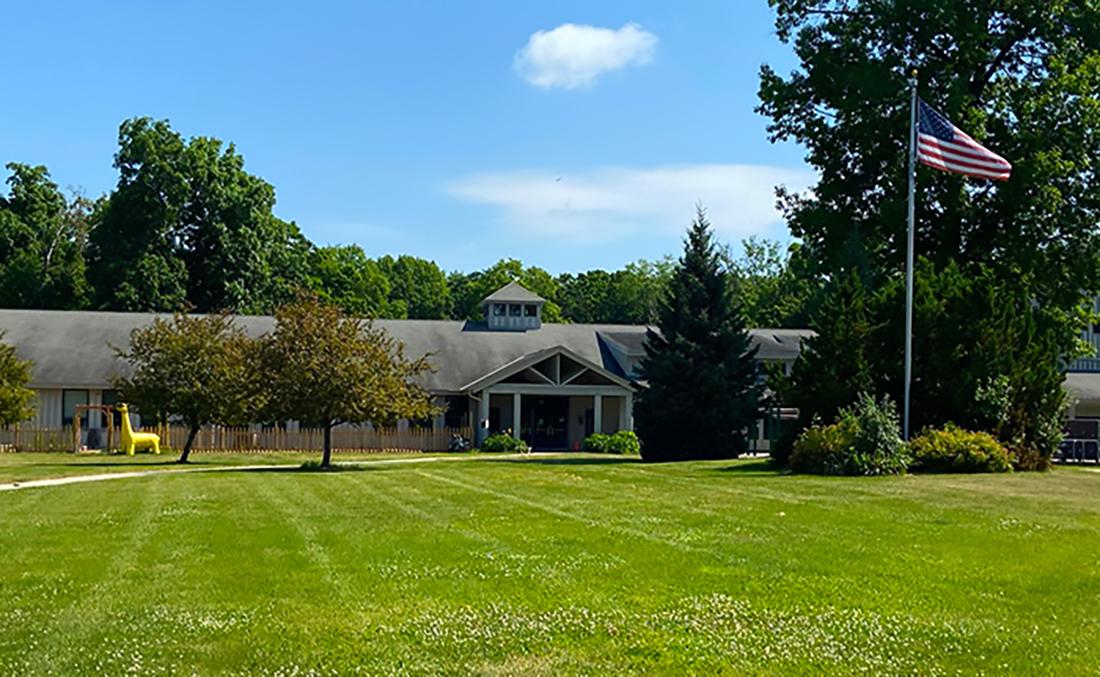 Facilities:  Students have plenty of room to learn and grow in our five buildings and multiple outdoor spaces.  Campus Buildings:   	Manegold Lower School — includes classrooms, Idea Studio, library, art studio, music room, cafeteria, gym 	Stackner Middle School — includes classrooms, Idea Studio, library, science lab, and Pine Rock Studios 	Upper School — includes classrooms, science labs, commons, study and meeting areas, Idea Studio, and administrative offices 	Fine Arts Building — includes the Treiber Theater, art studio, music room, STEAM lab, gym 	Brumder Gymnasium — includes the gym, fitness center and rock climbing wall  